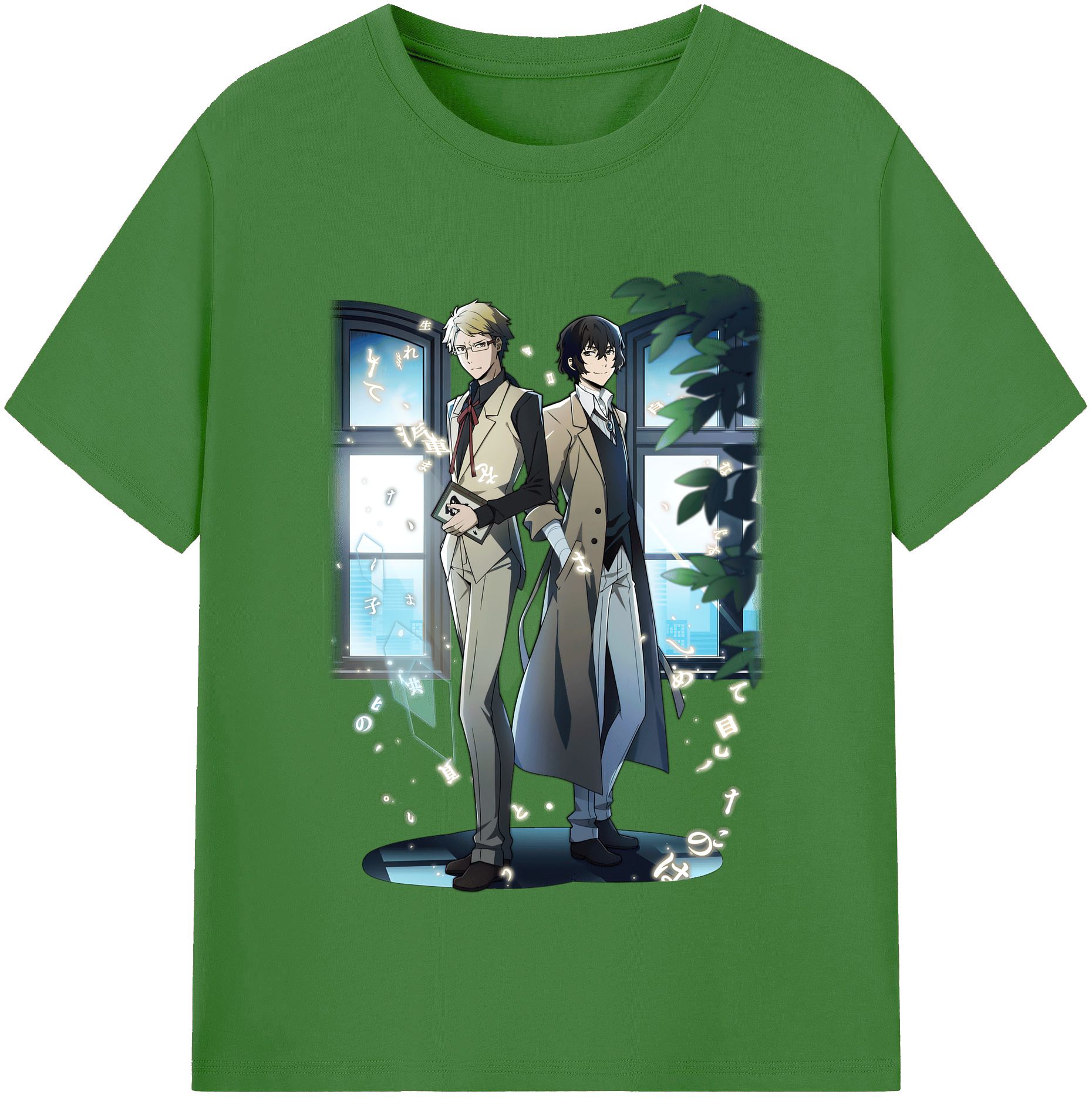 （画像用） 文豪ストレイドッグス Bungo Stray Dogs レディースカジュアルプリントTシャツ（綿100％）